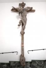 Original summit cross of Sëurasas, in Museum Gherdëina since 1959