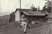The former chairlift at the Somavia Hof farm in St. Jakob